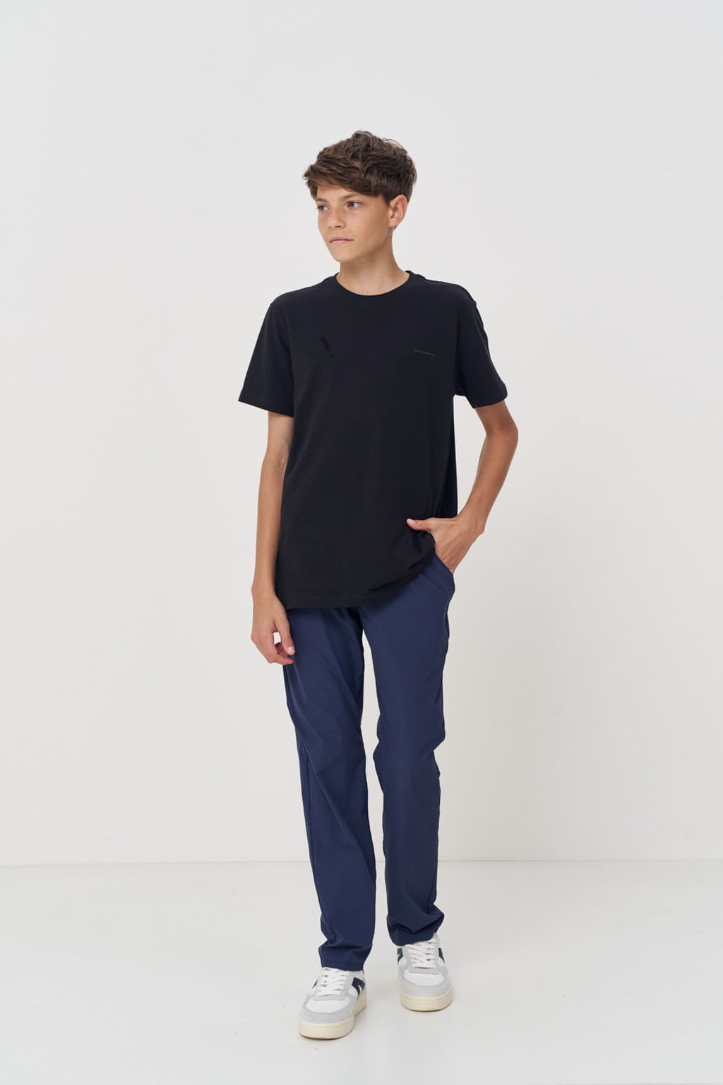Camiseta Básica Menino Acostamento Next Preto