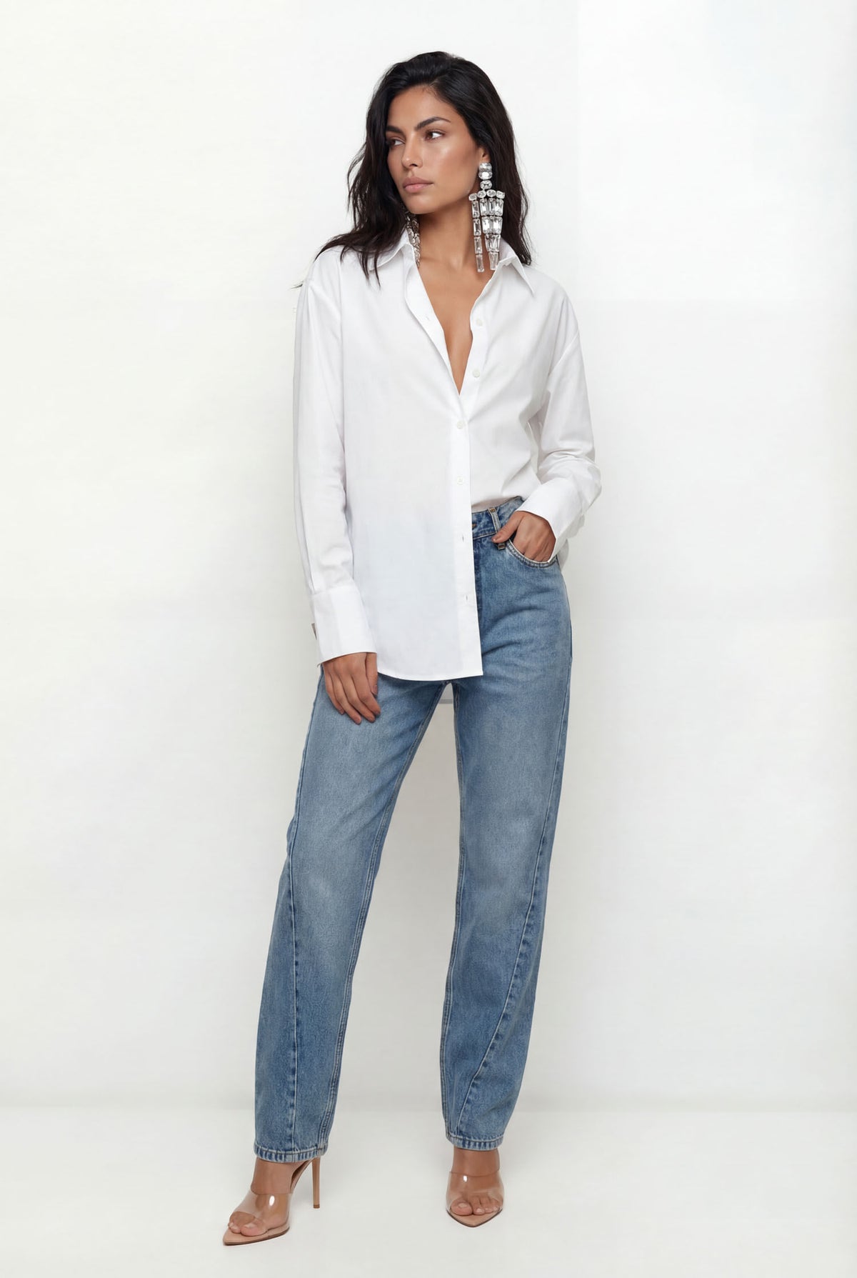 Camisa Ampla ACT Feminina Off White