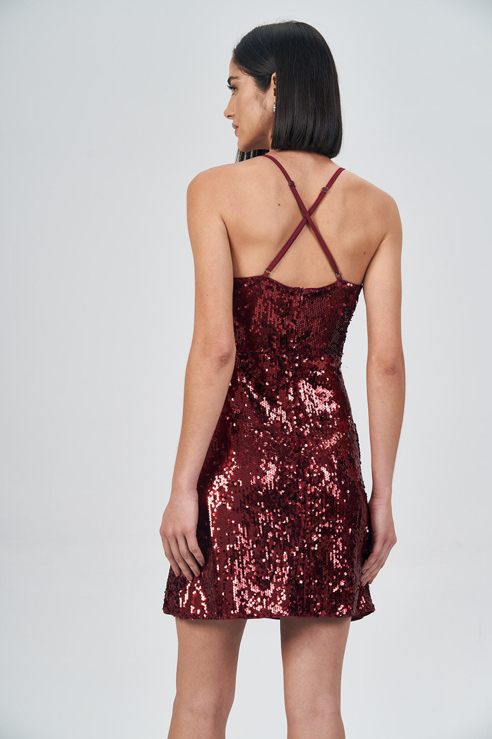 Vestido Gloss Black Feminino Acostamento Berry