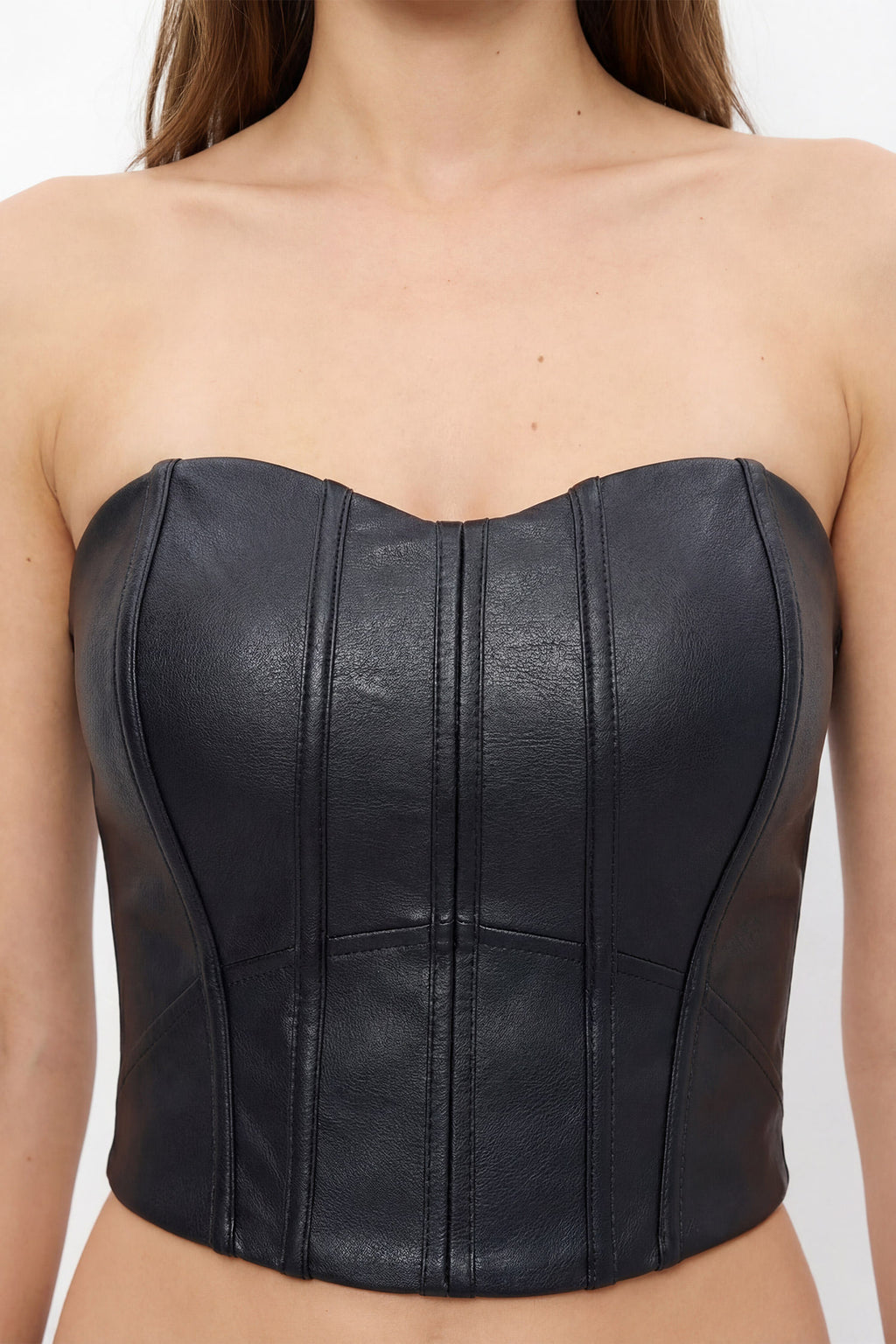 Top PU Estruturado ACT Feminino Preto