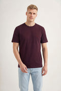 Camiseta Casual Manga Curta Masculina Acostamento Marrom Ipe