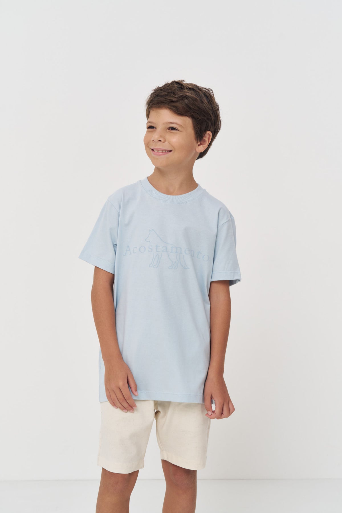 Camiseta Moderna Menino Acostamento Next Branco