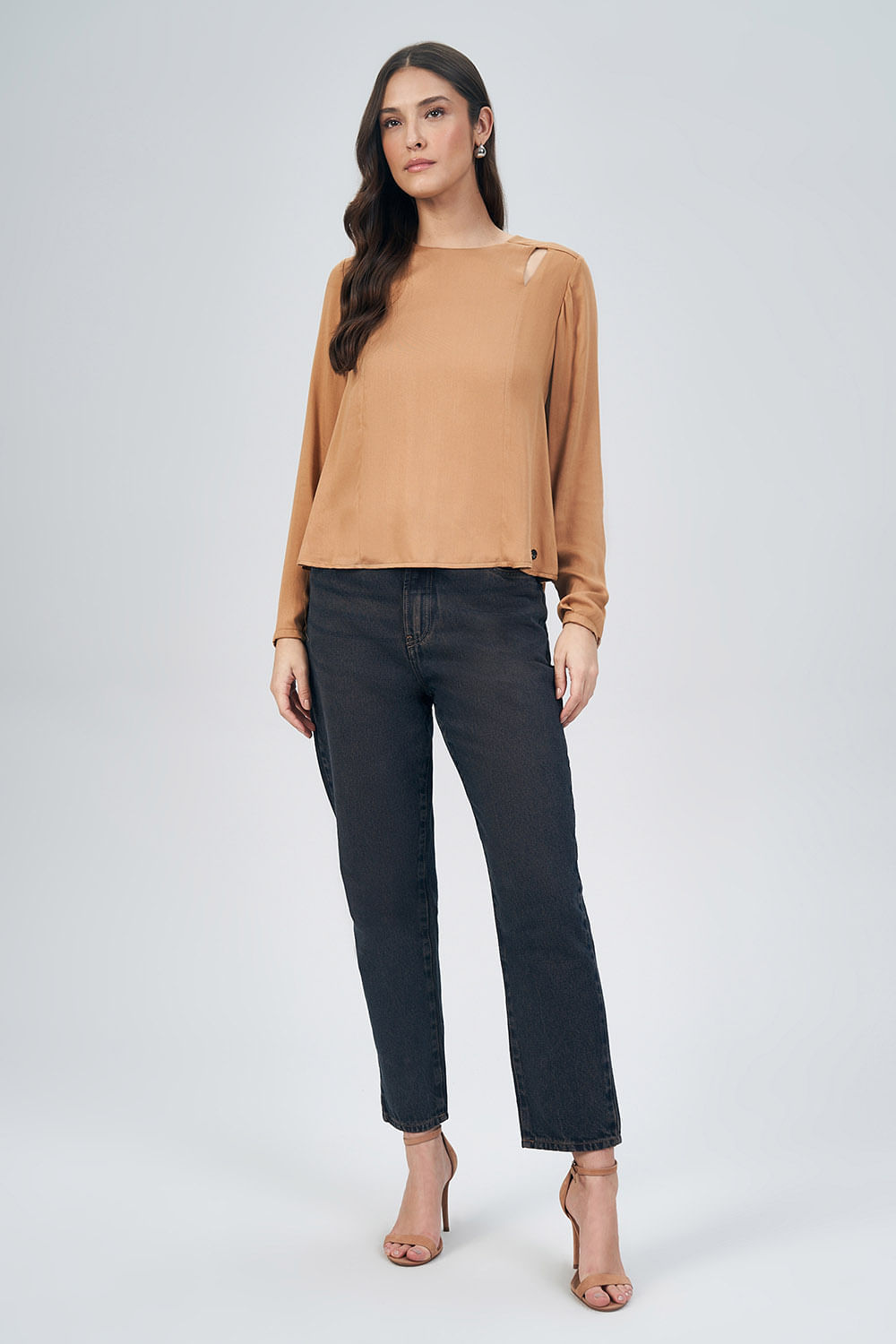 Blusa Cut Detail Feminina Acostamento Siena