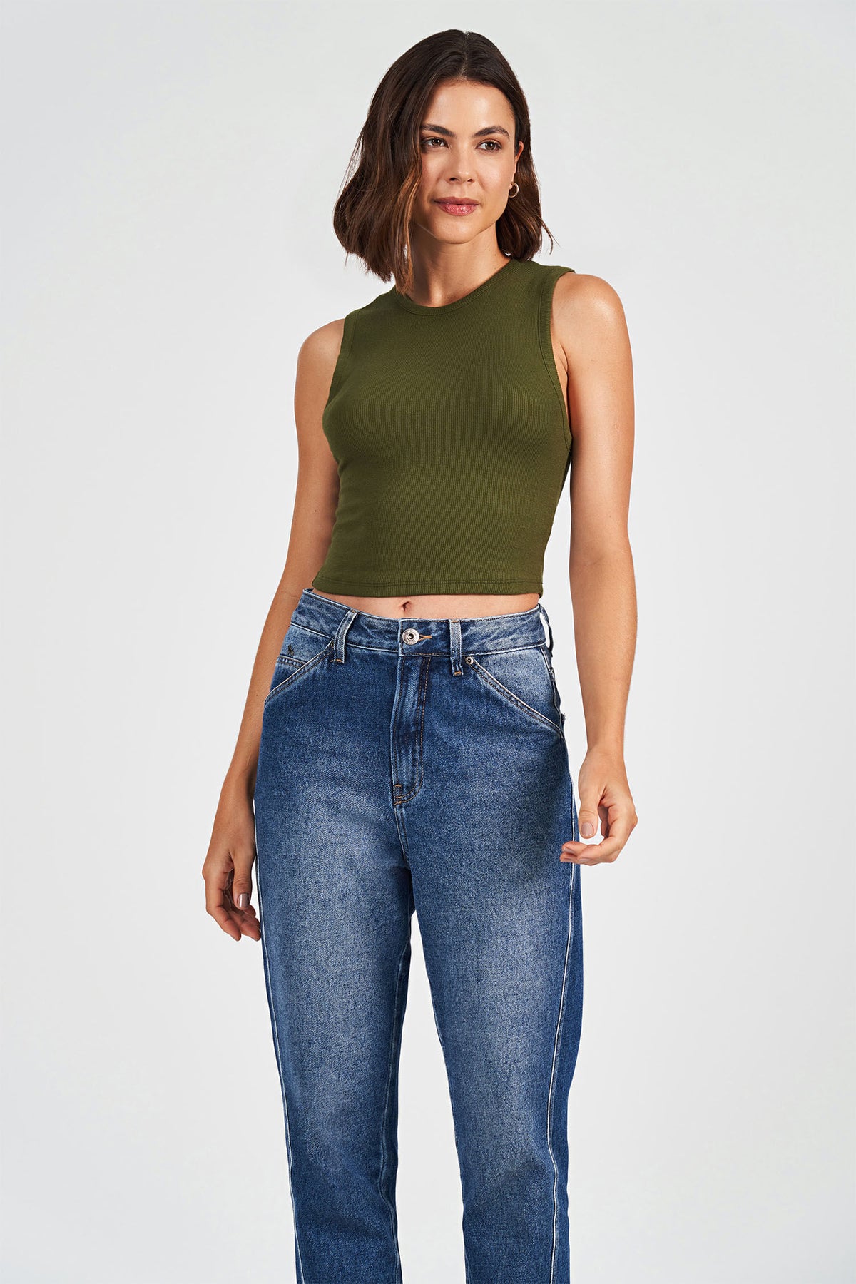 Regata Básica Feminina Acostamento Vermelho