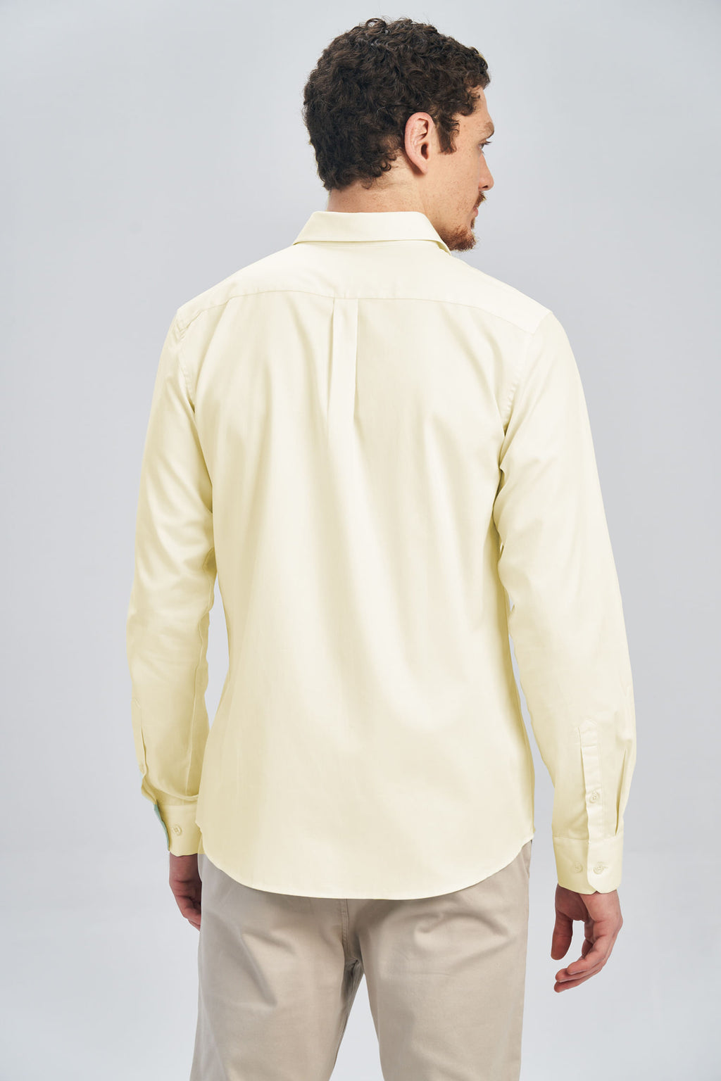Camisa Manga Longa Scrivania Masculina Acostamento Amarelo