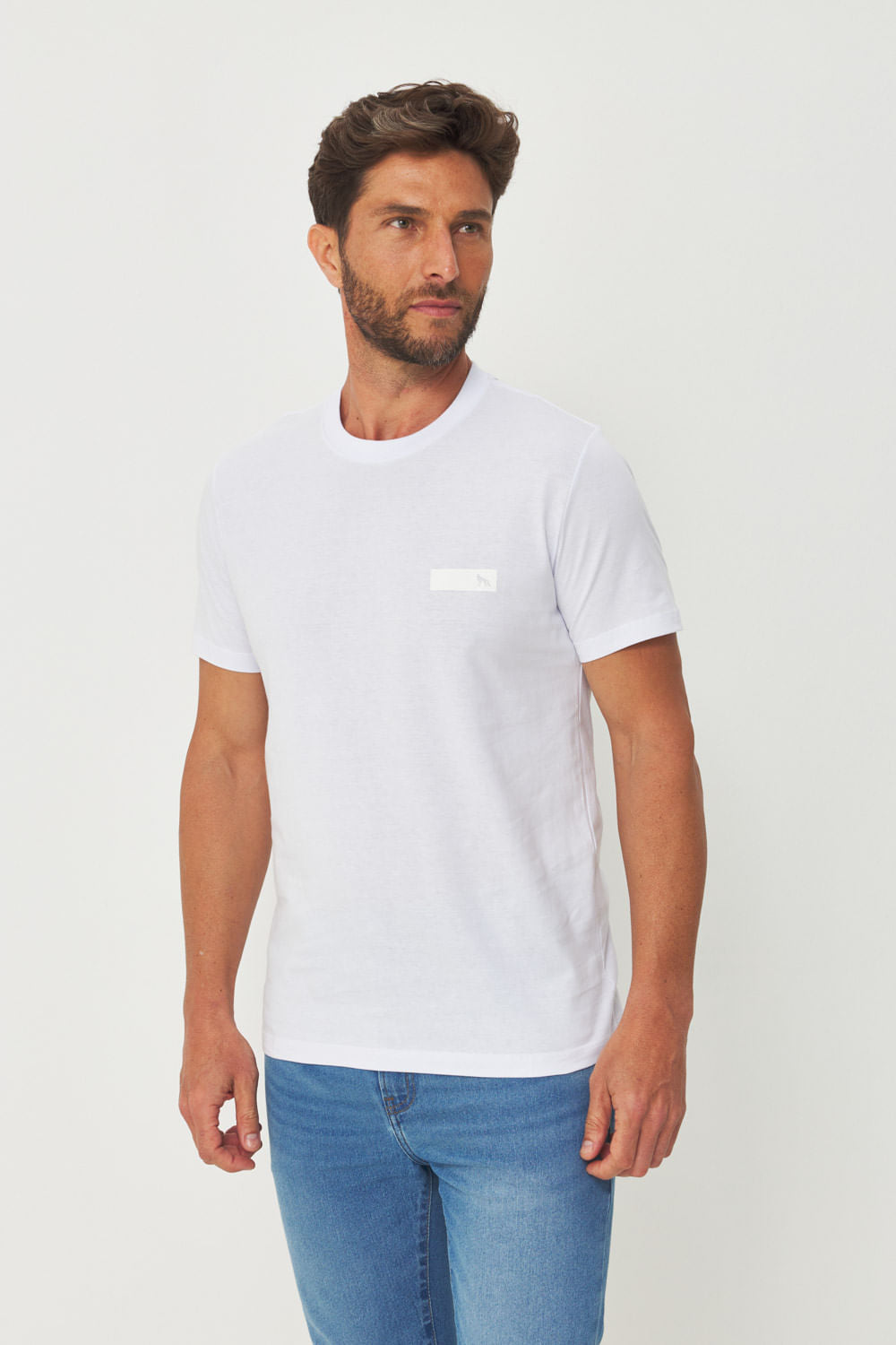 Camiseta Mini Block Local Masculina Acostamento Branco