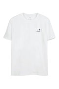 Camiseta Lobo Em Rota Masculina Oversize Acostamento Branco