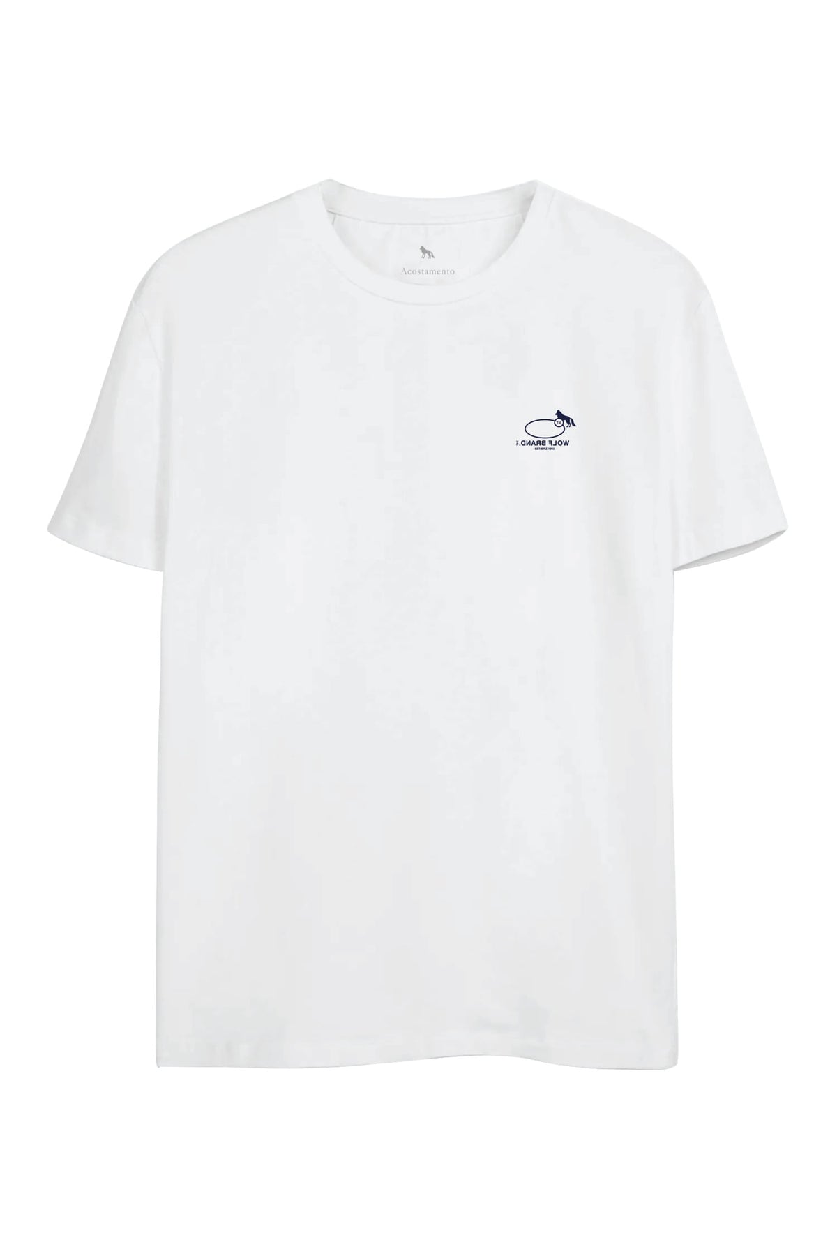 Camiseta Lobo Em Rota Masculina Oversize Acostamento Branco
