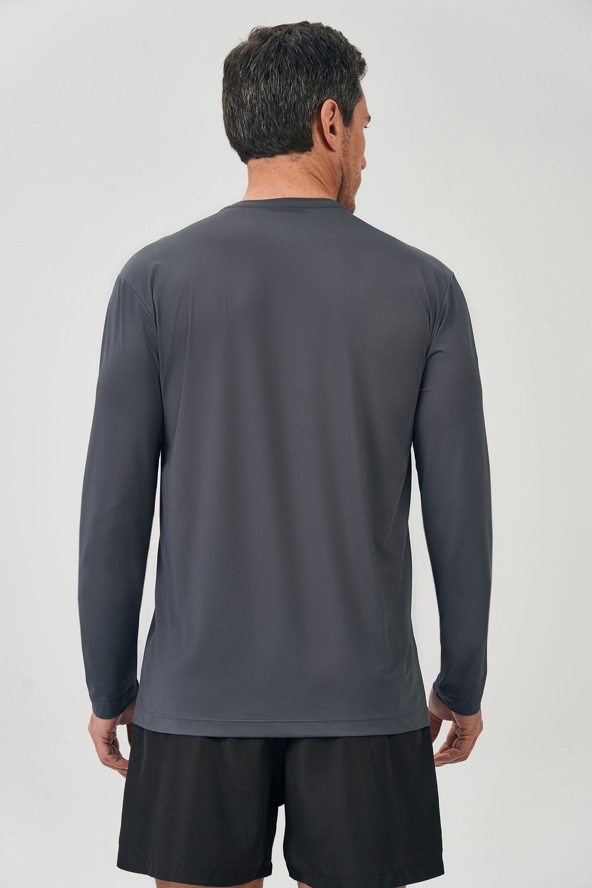 Camiseta Sportiva UV Longa Masculina Acostamento Grafite