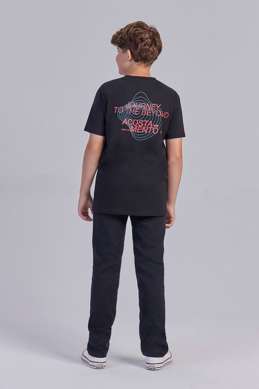 Camiseta Journey Menino Acostamento Next Laranja Sunset