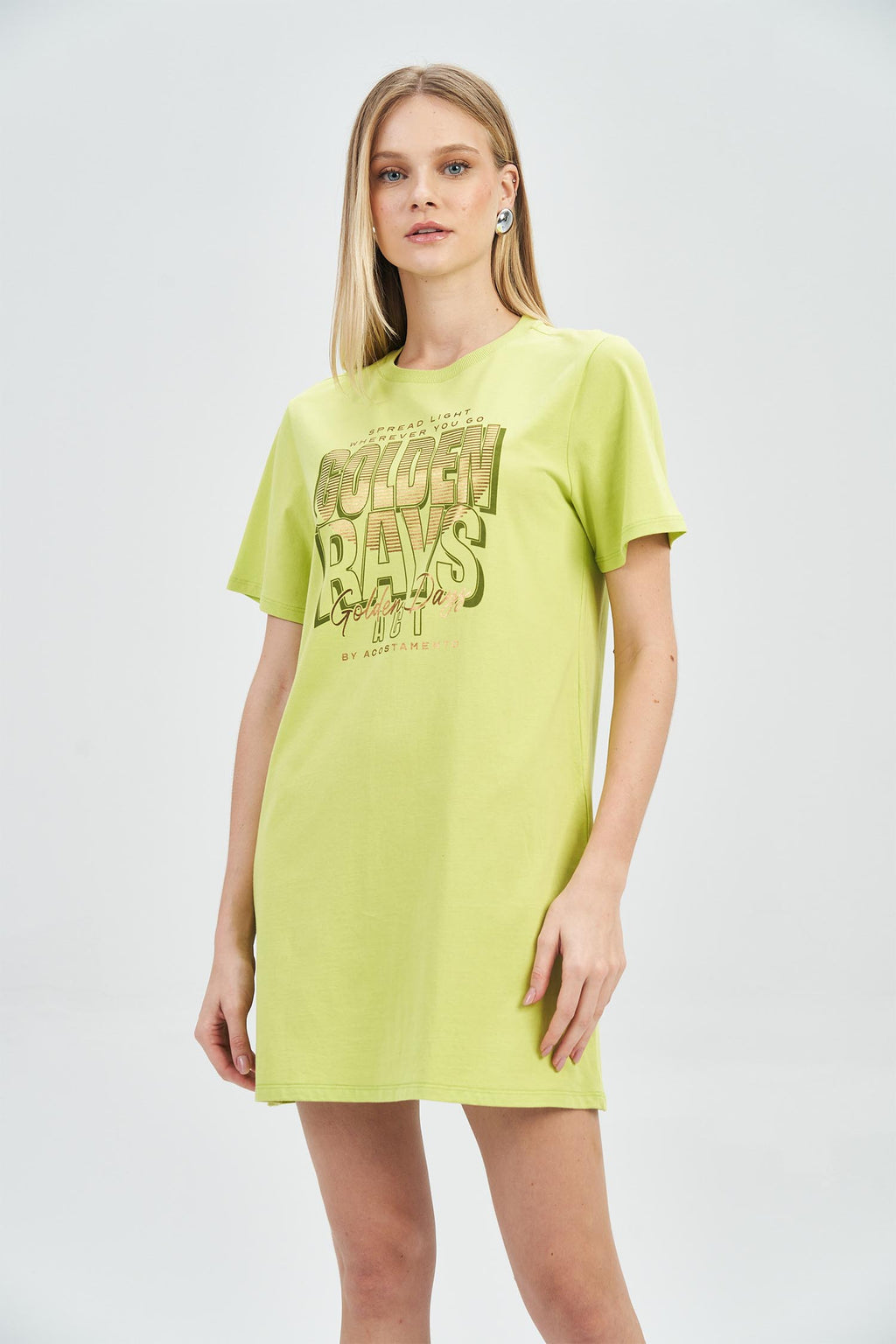 Vestido T-Dress Feminino Acostamento Citrus Green