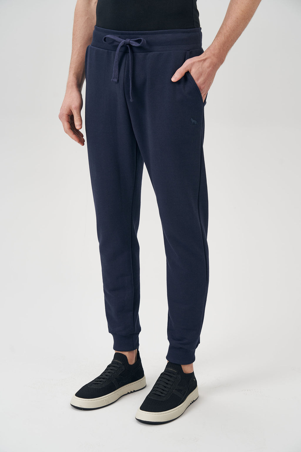 Calça Moletom Pure Style Masculina Acostamento Preto
