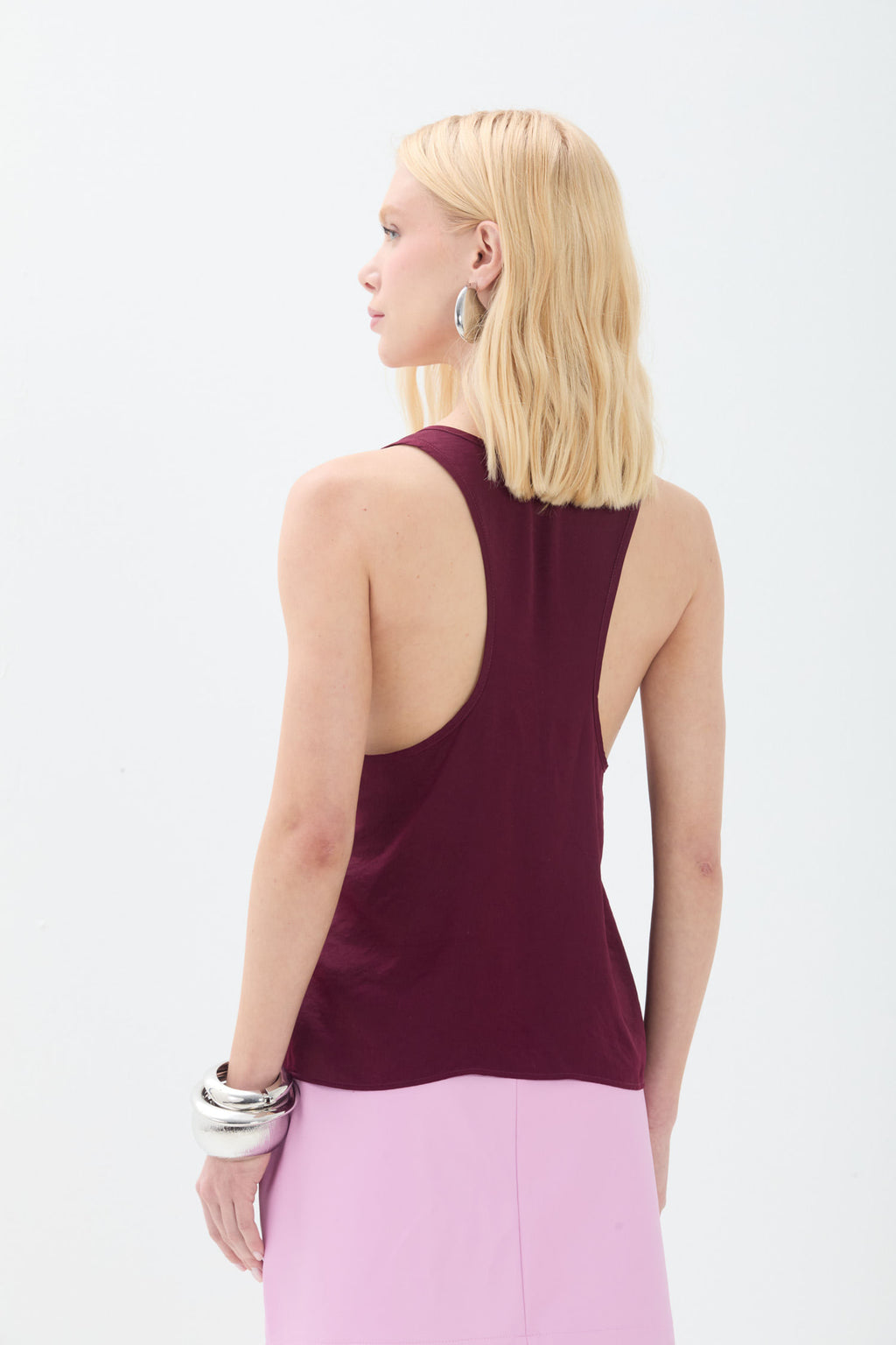 Regata Fluida Costas Cavada ACT Feminino Deep Ruby