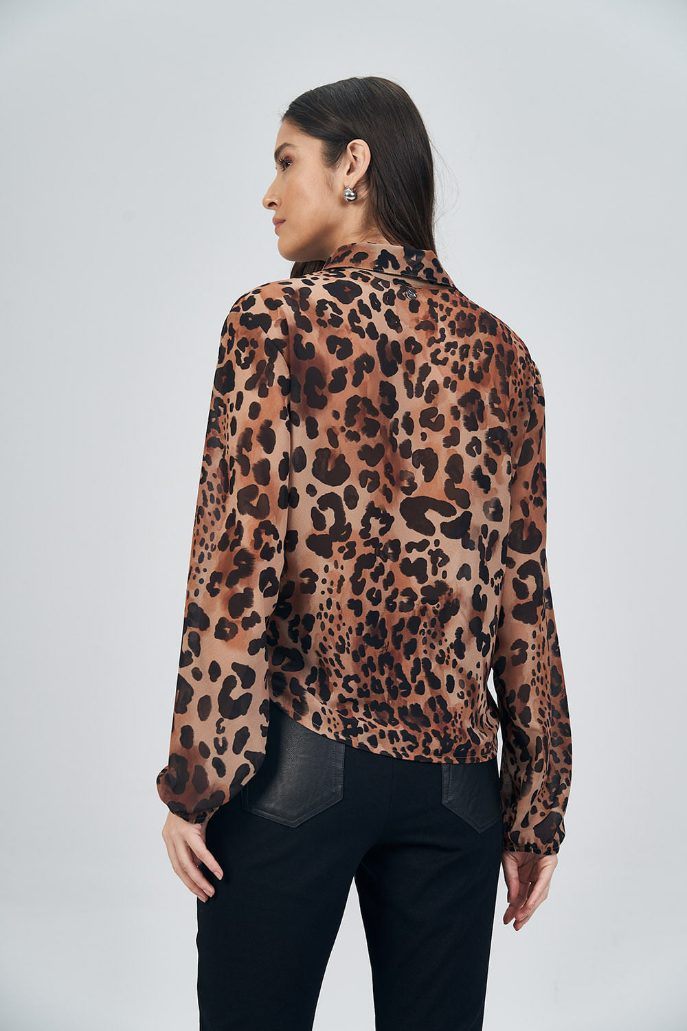 Blusa Print Transpassada Feminina Acostamento Red Blossom