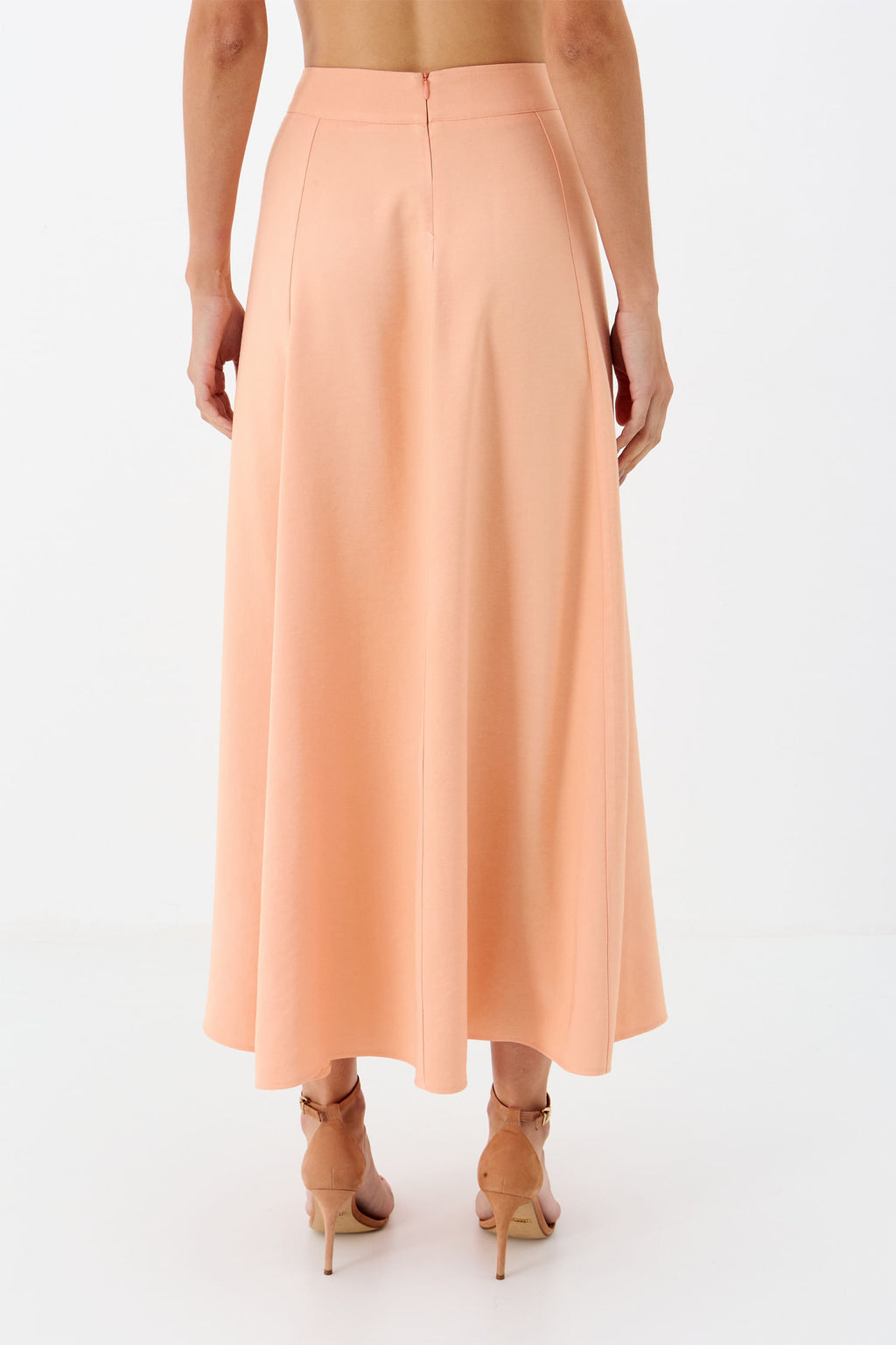 Saia Midi Fluida ACT Feminino Preto