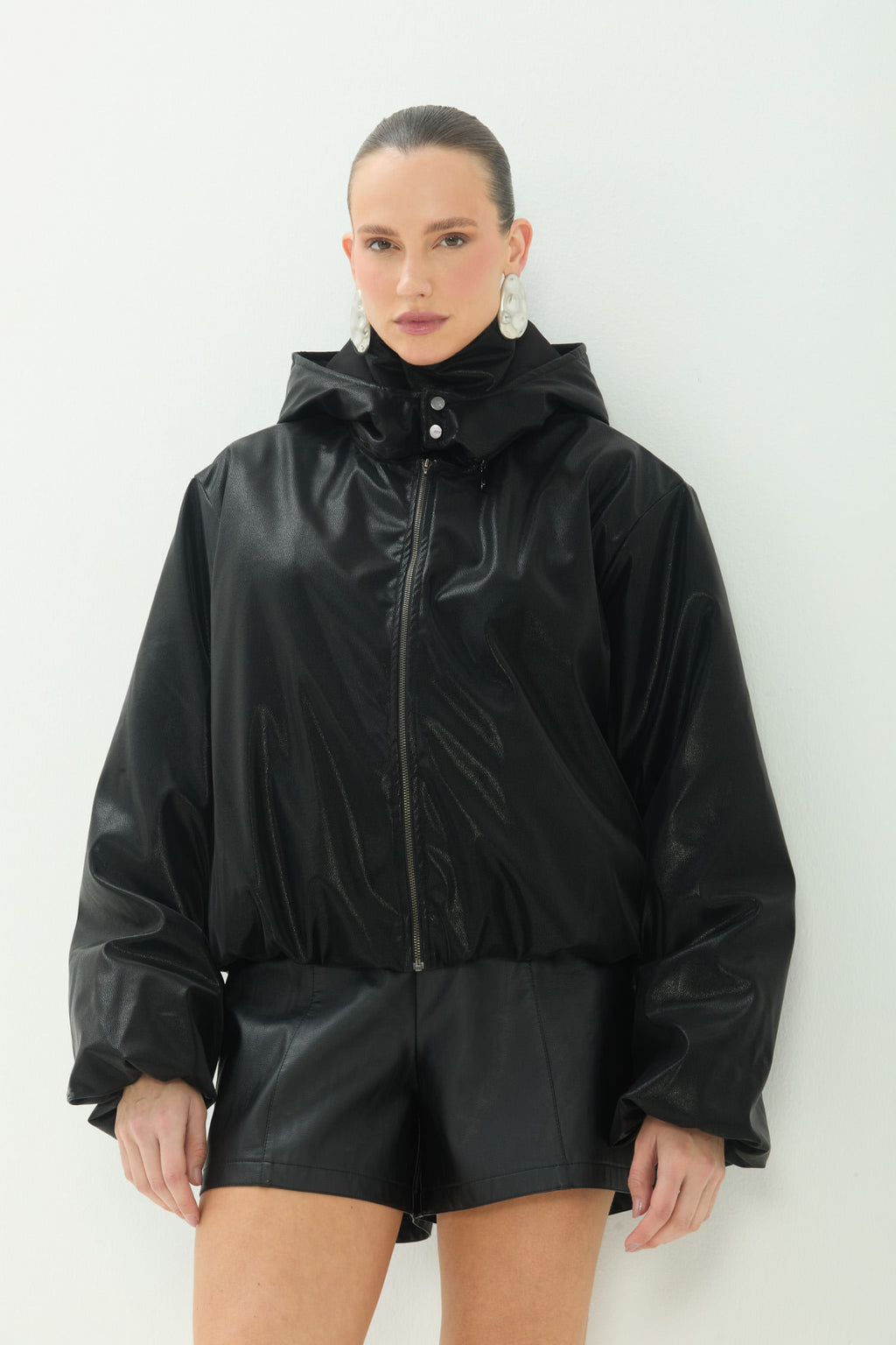 Jaqueta Com Capuz ACT Feminina Preto