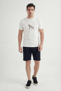 Bermuda Casual Masculina Acostamento Preto