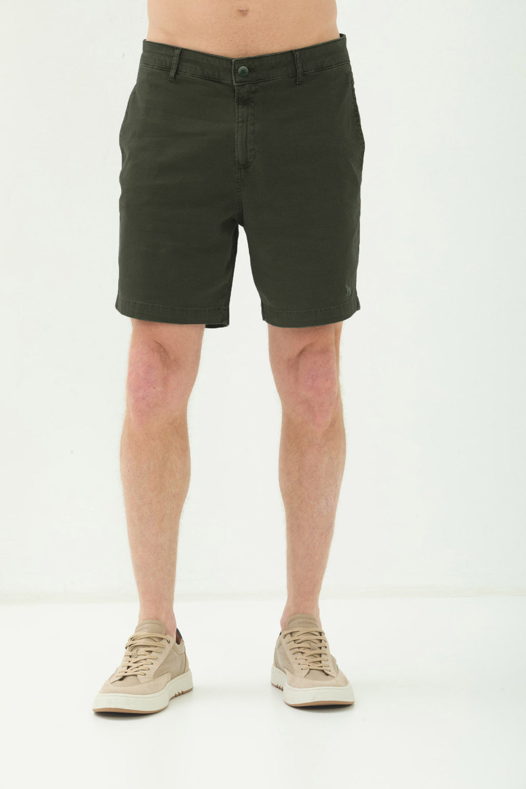 Bermuda Texturizada Masculina Acostamento Verde Folhagem