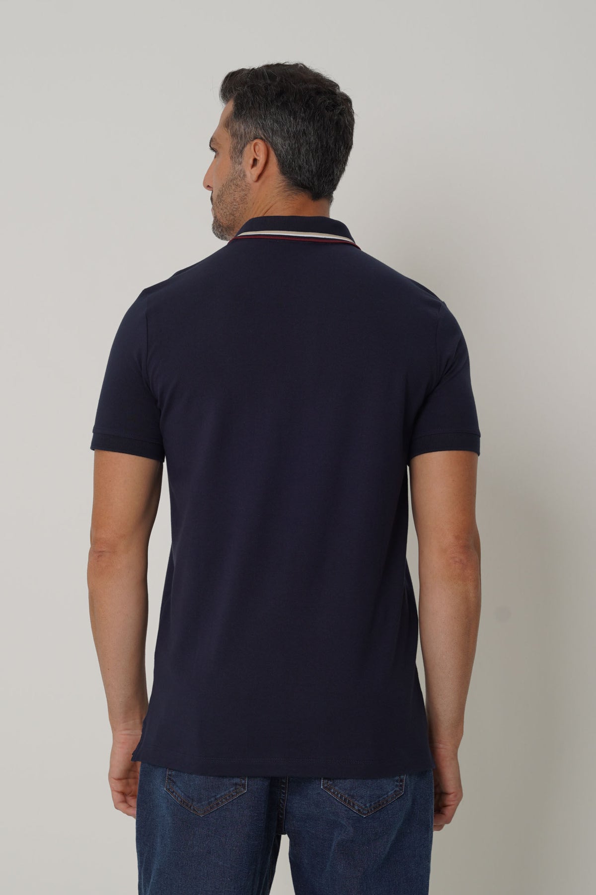 Polo Authentic Masculina Acostamento Marinho