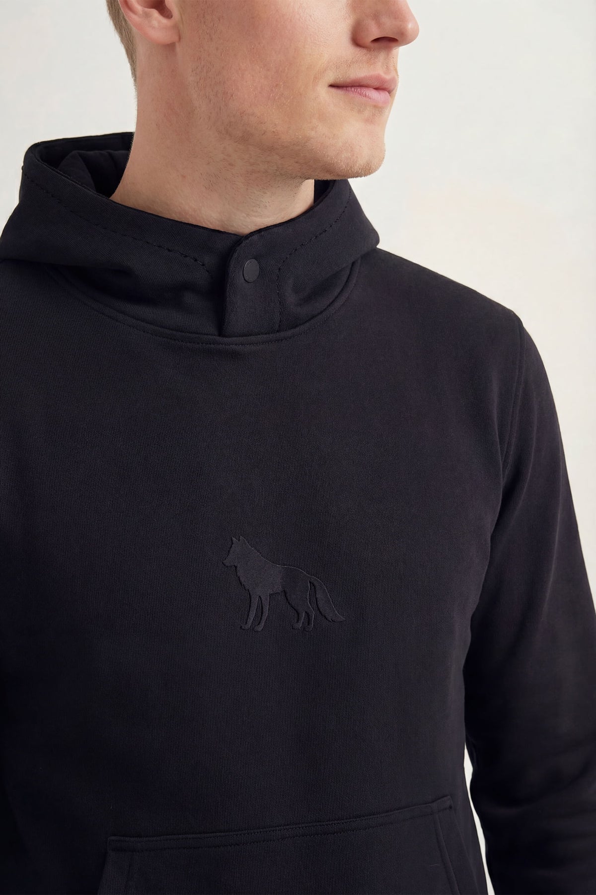 Blusão Moletom Premium Canguru Masculino Acostamento Preto