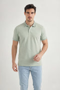 Polo Básica Com Elastano Masculina Acostamento Verde Cidreira