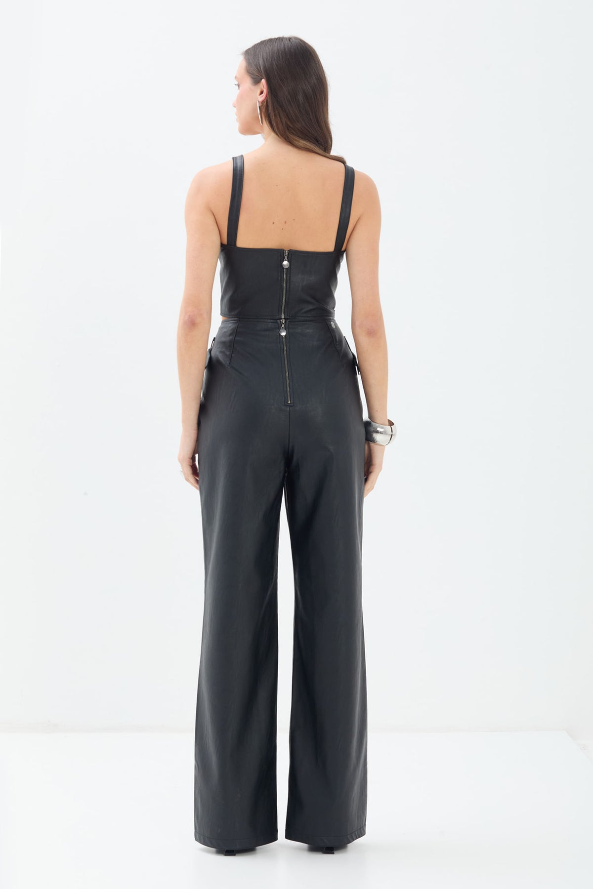 Top PU Alça Larga ACT Feminino Preto