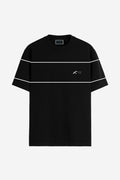 Camiseta Casual Friso Masculina Acostamento Preto