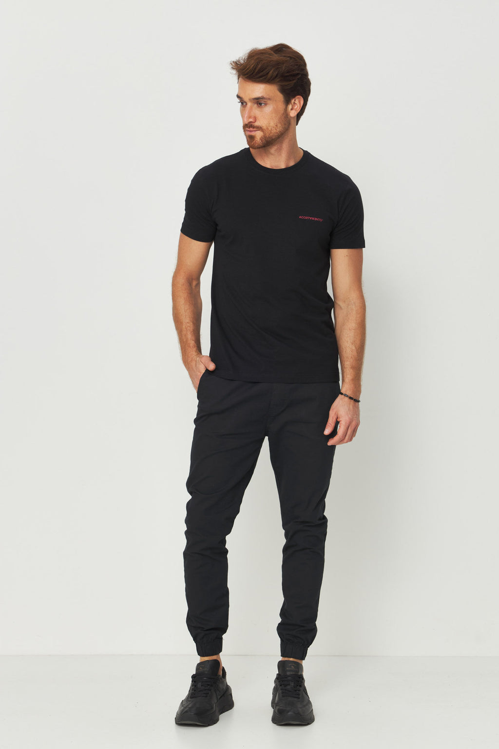Camiseta Estampa DNA Masculino Acostamento Preto