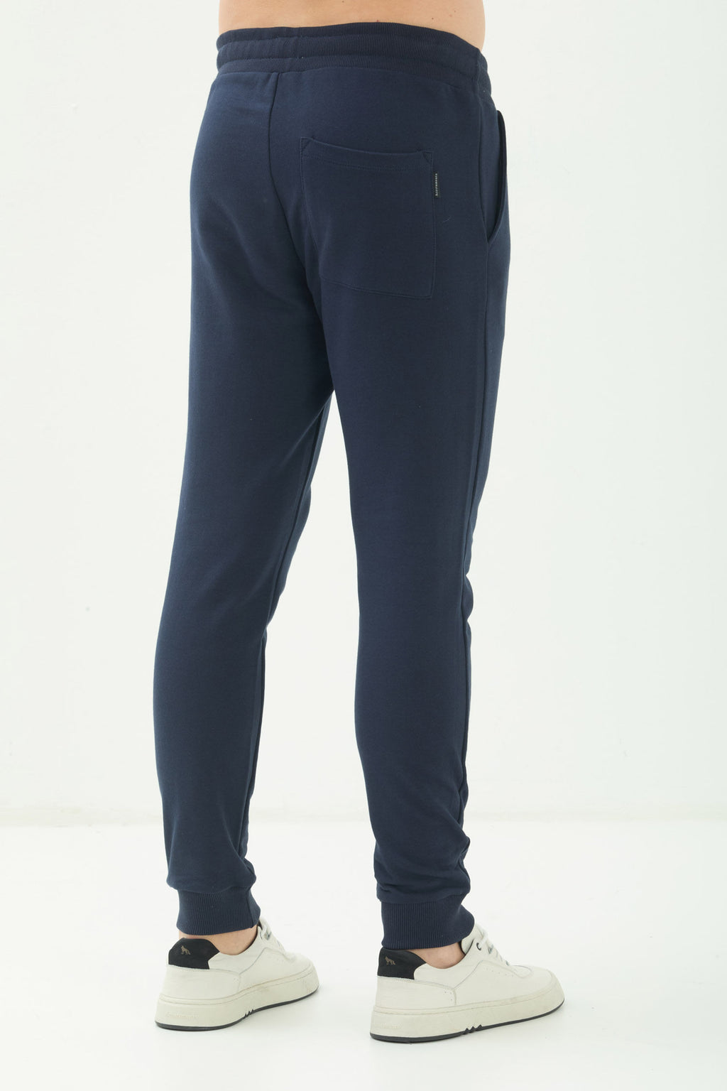 Calça Moletom Com Punho Masculino Acostamento Marinho