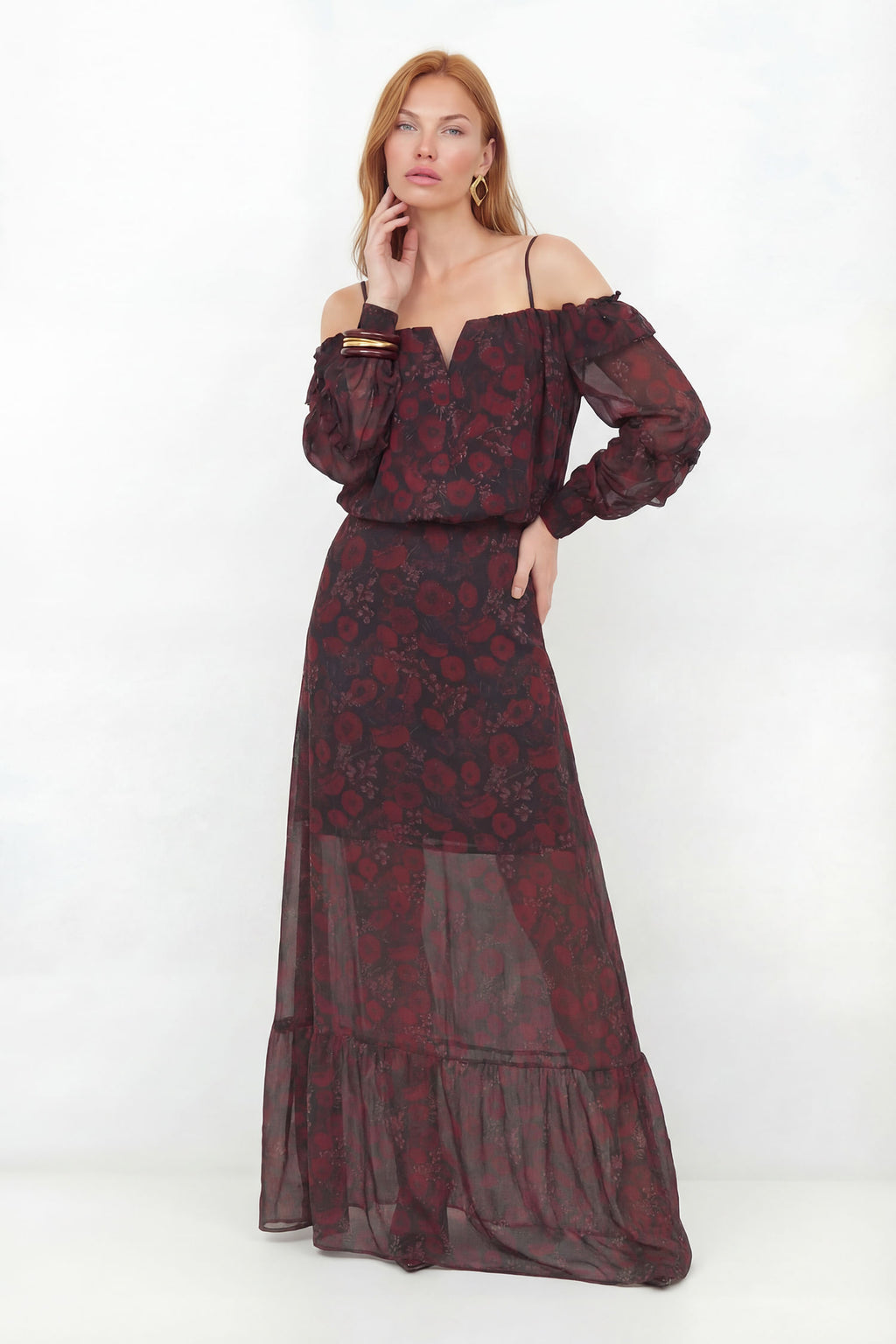 Blusa Fashion Estampada ACT Feminina Velvet Garden