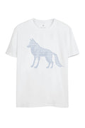 Camiseta Wolf Chess Masculina Oversize Acostamento Branco