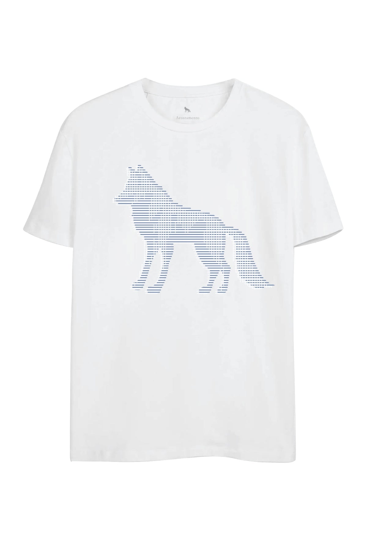 Camiseta Wolf Chess Masculina Oversize Acostamento Branco