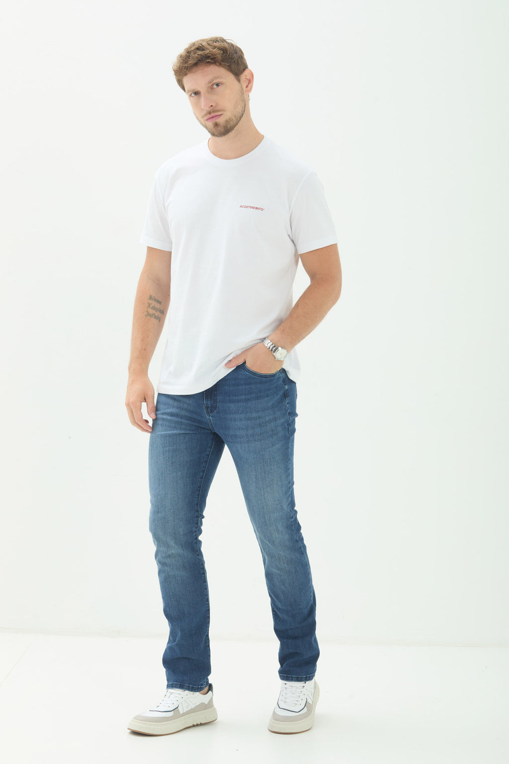 Calça Jeans Rock Thermotech Masculina Acostamento Jeans Intermediario