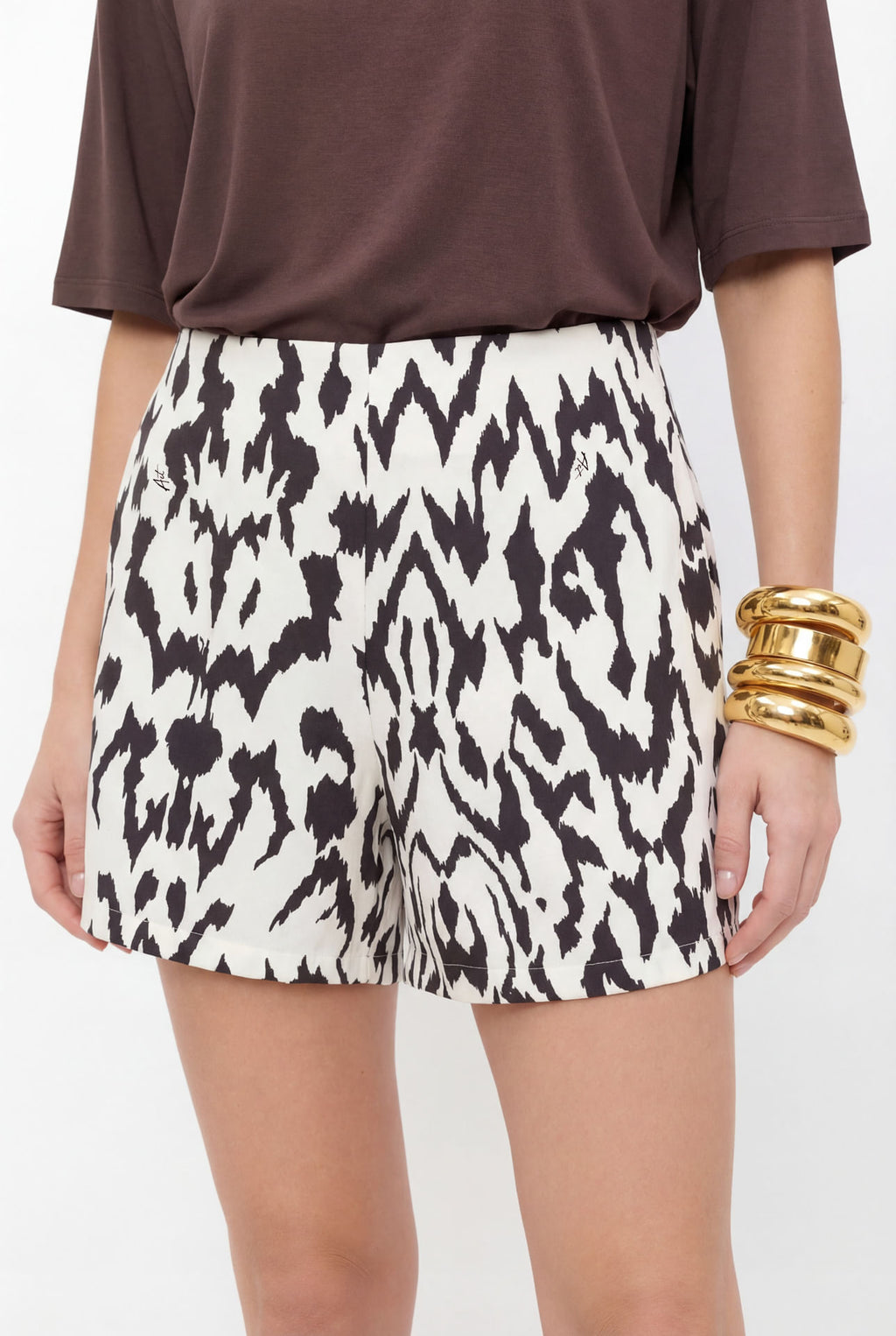 Shorts Feminino Estampado ACT Feminino Savanna