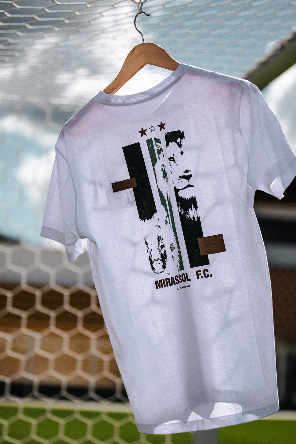 Camiseta Collab Mirassol Masculina Acostamento Branco