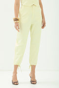 Calça Com Amarração ACT Feminina Light Yellow