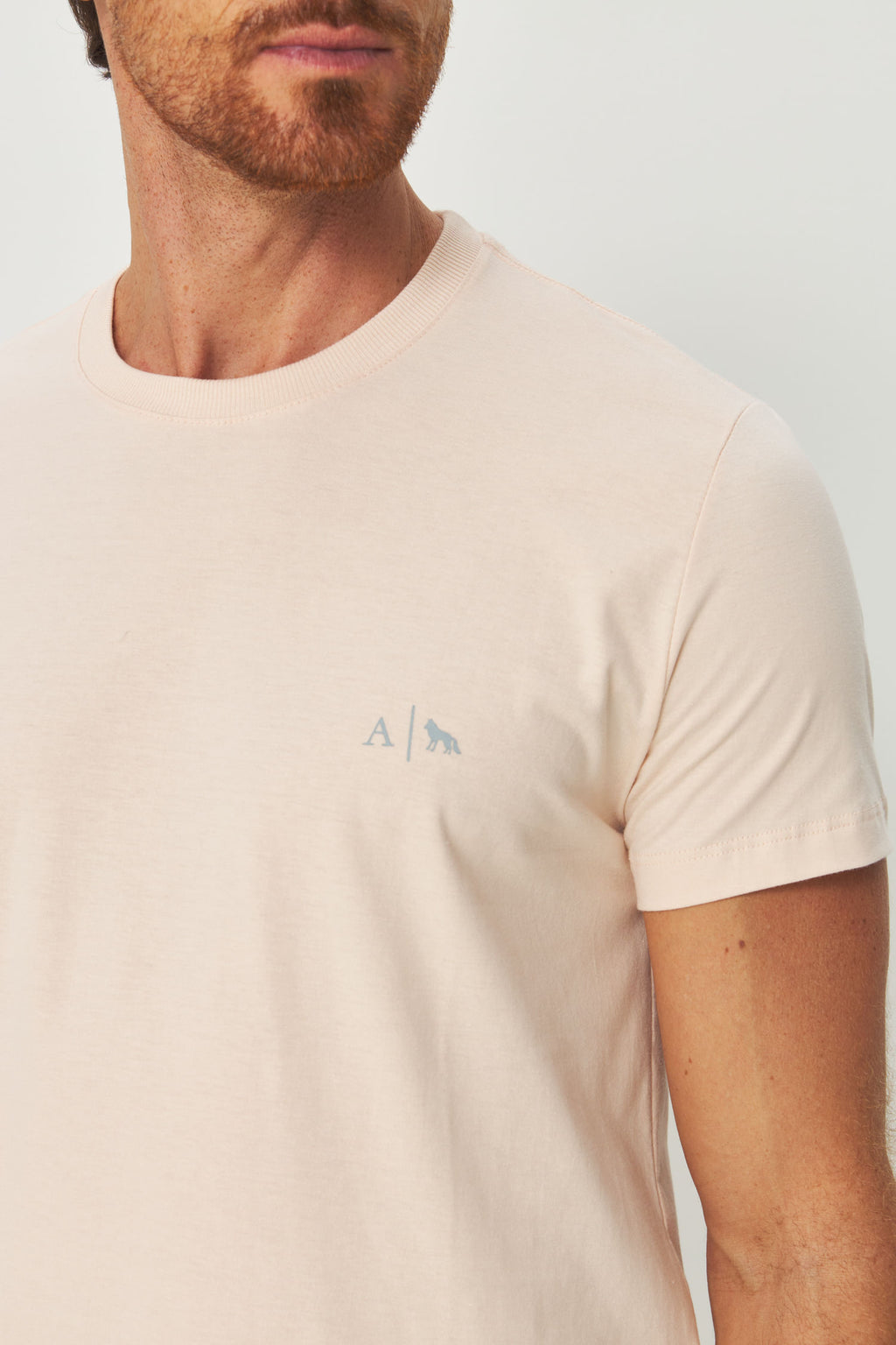 Camiseta Minimalista Masculina Acostamento Rosado