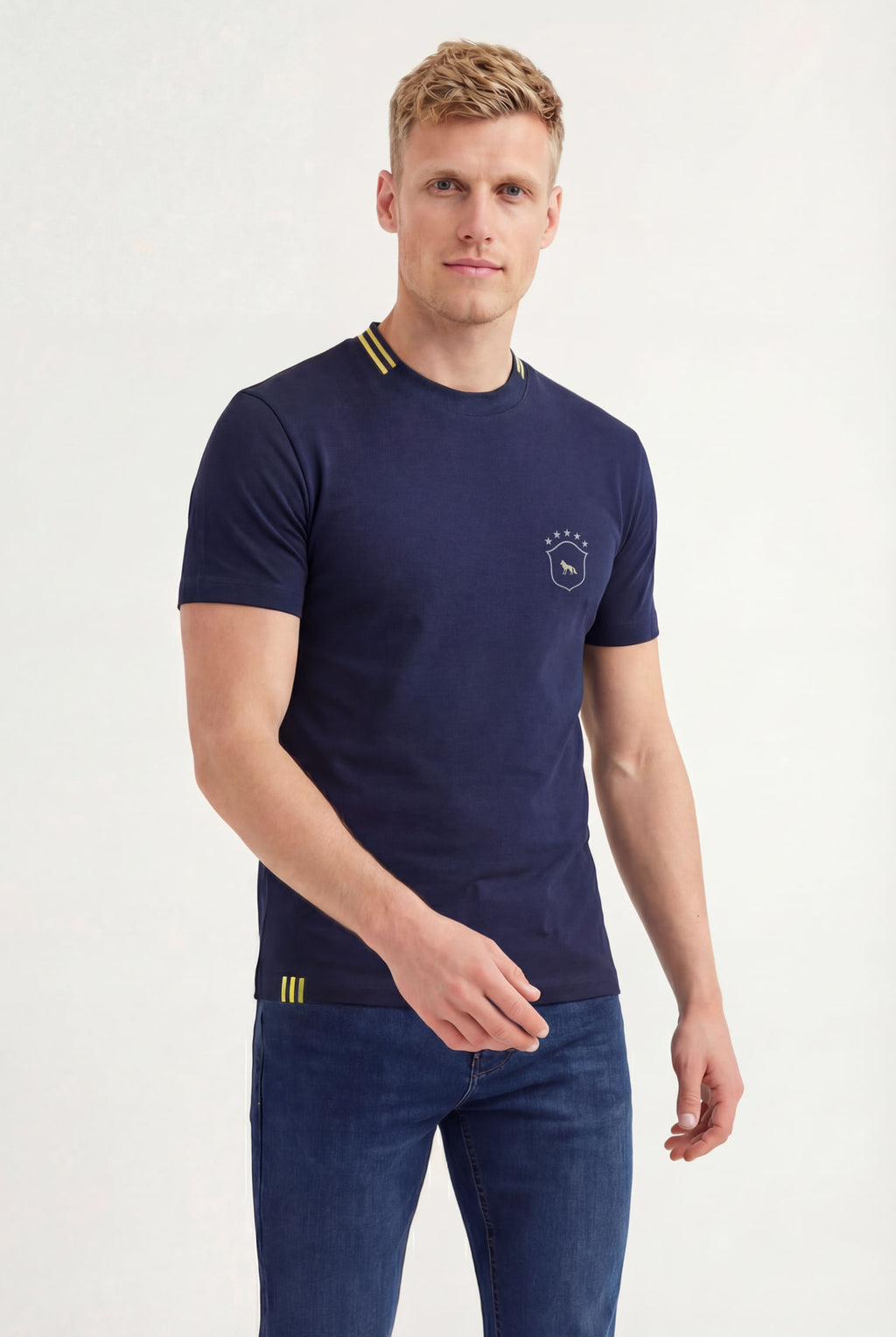 Camiseta Copa 10 Masculina Acostamento Marinho