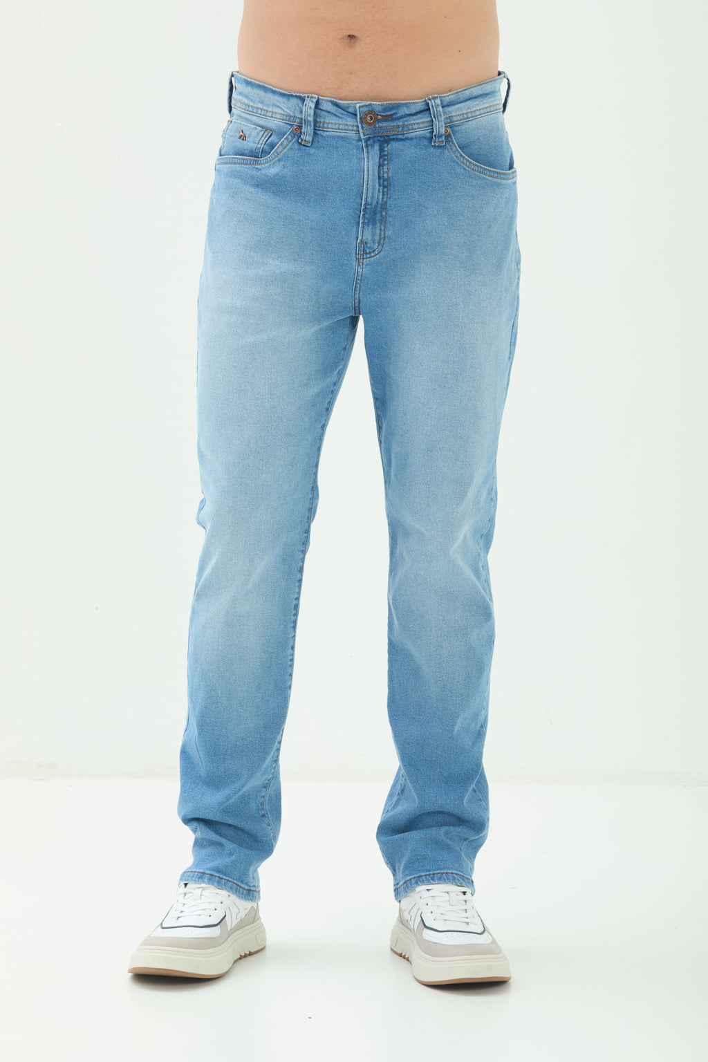 Calça Jeans Rock Tradicional Masculina Acostamento Jeans Intermediario