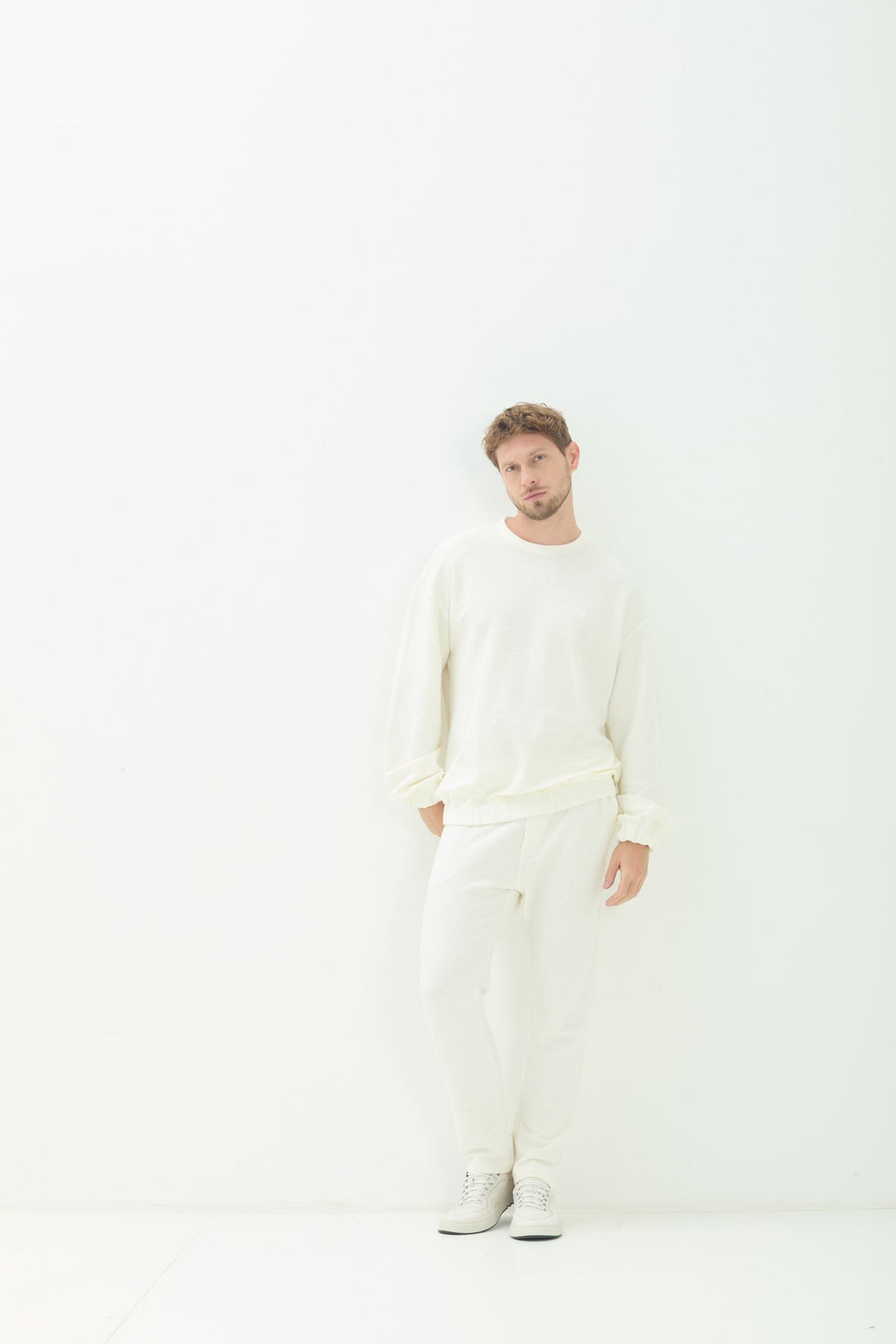Calça Texturizada Masculina Acostamento Off White