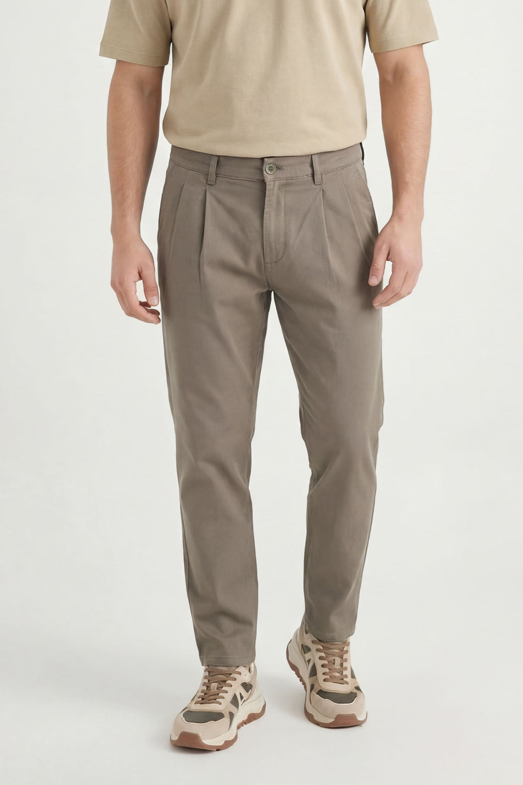 Calça Social Alfaiataria Masculina Acostamento Caqui