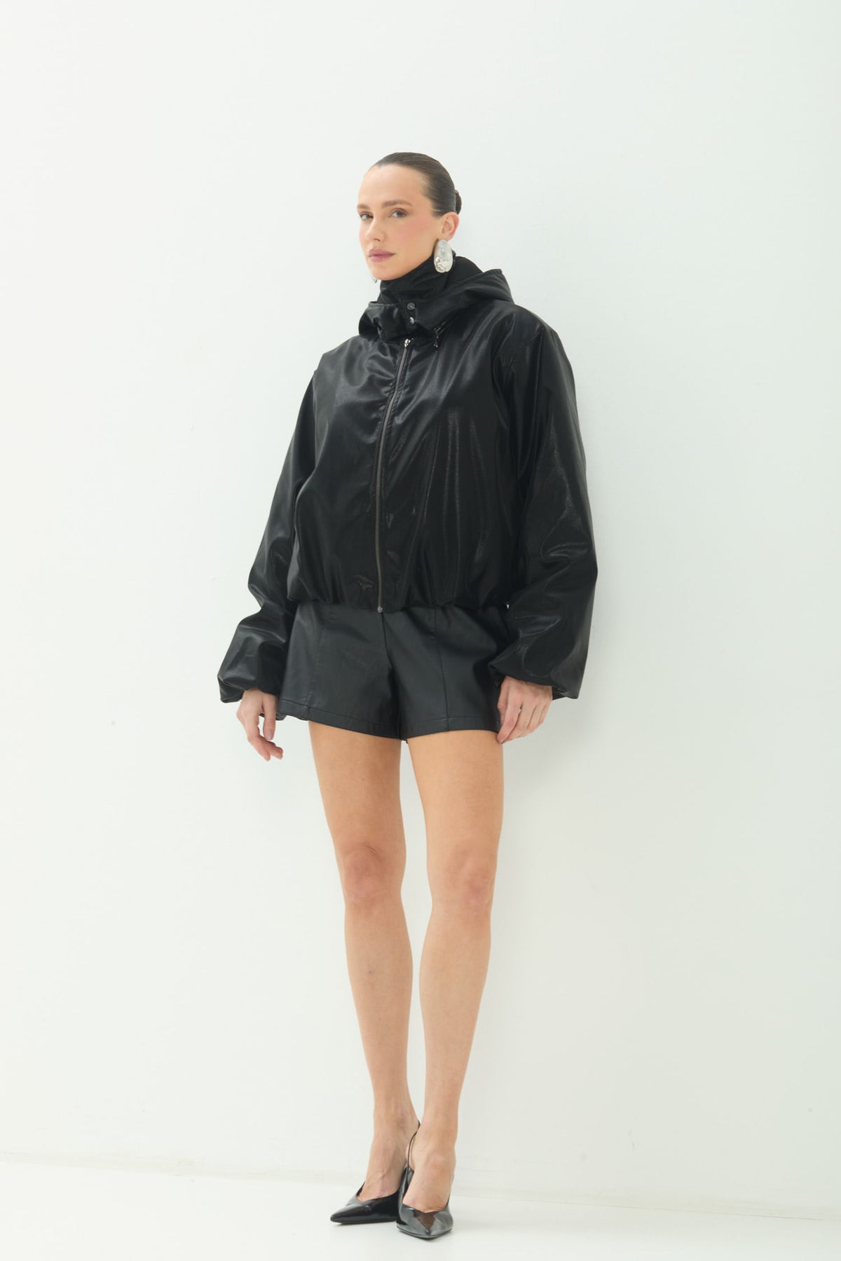 Jaqueta Com Capuz ACT Feminina Preto