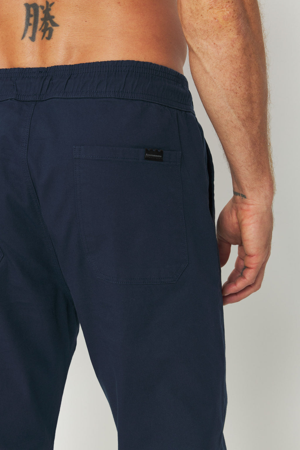 Calça Sarja Jogger Masculina Acostamento Marinho