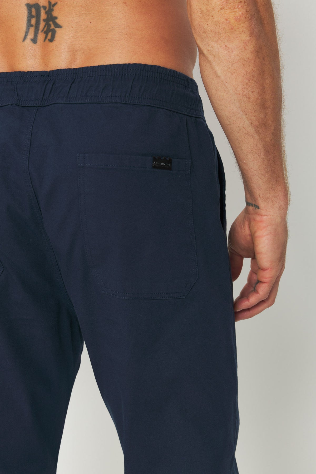 Calça Sarja Jogger Masculina Acostamento Marinho