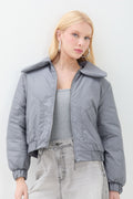 Jaqueta Curta Puffer ACT Feminina Grafite