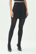 Short Alfaiataria com Pregas ACT Feminino Preto