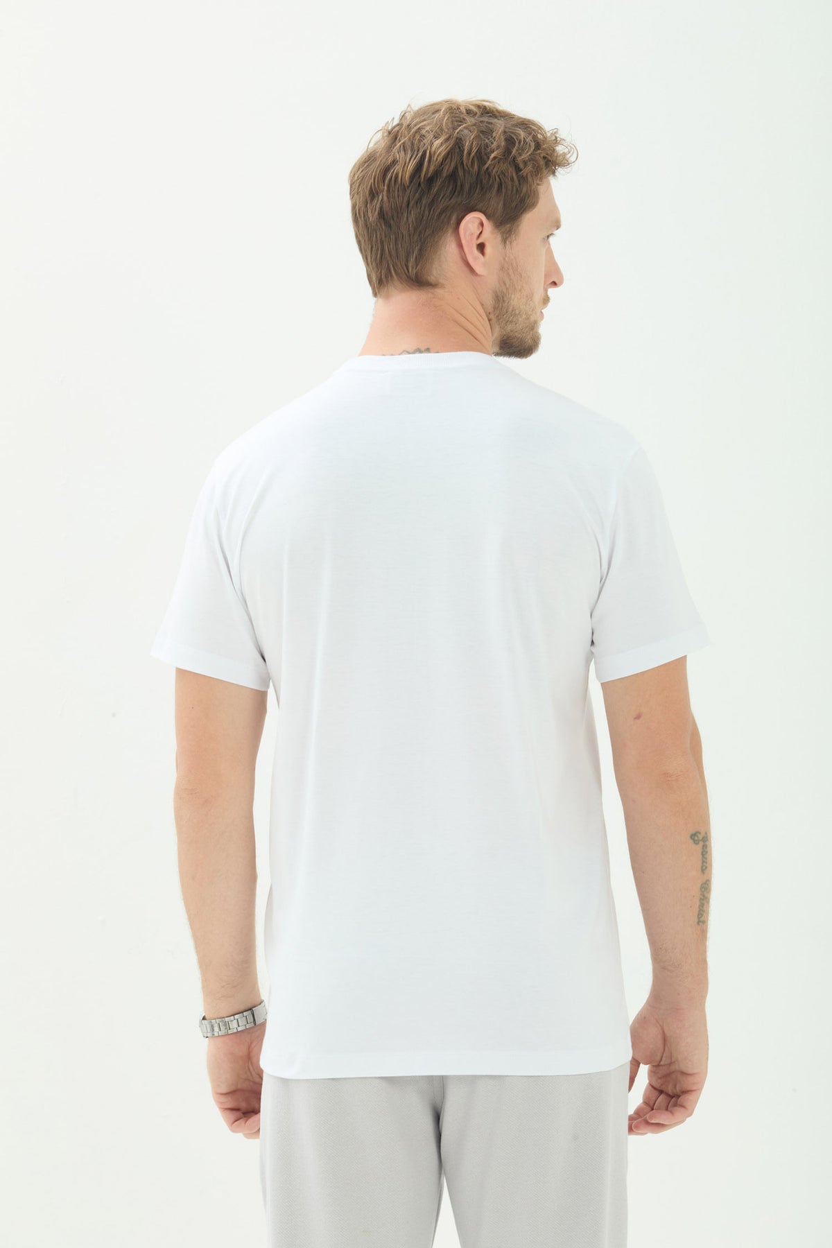 Camiseta Minimal Masculina Acostamento Branco
