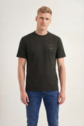 Camiseta Copa Básica Masculina Acostamento Verde Folhagem