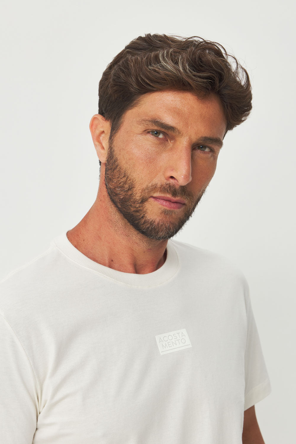Camiseta Silk Touch Central Masculina Acostamento Branco
