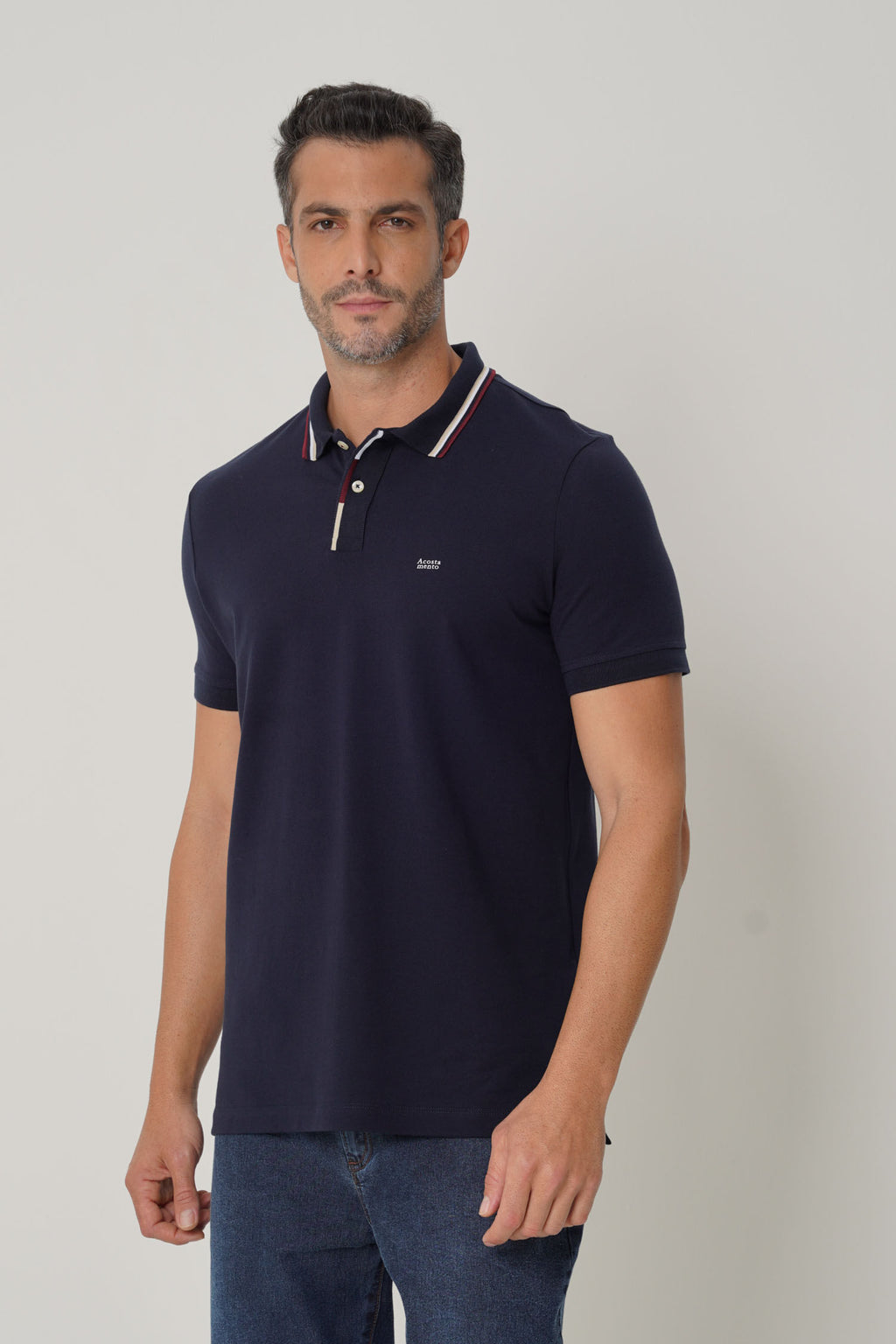 Polo Authentic Masculina Acostamento Marinho
